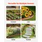 10 Pieces Weather-Resistant Metal Lawn Edging Bendable Landscape Border for Gardens